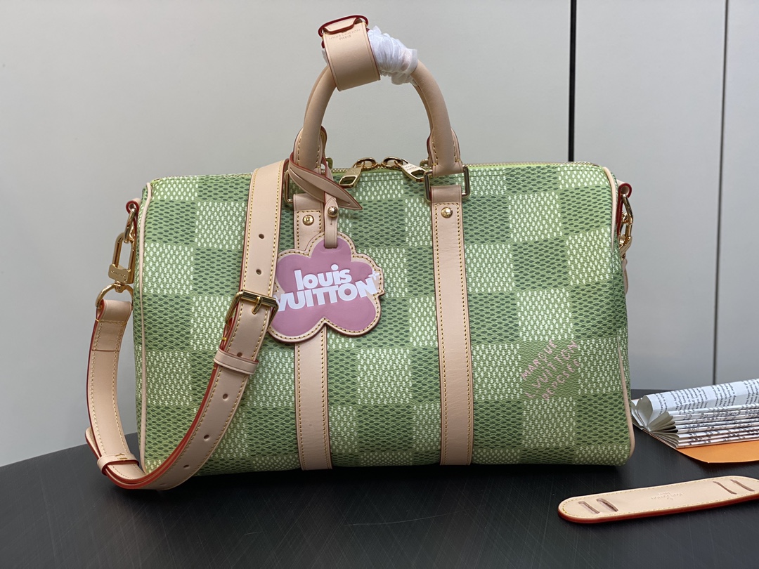 Louis Vuitton N40671 Keepall Bandoulière 35 Green