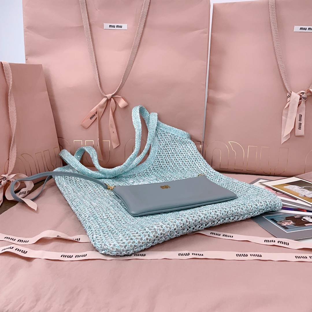 MIUMIU-IVY sequin mesh bag