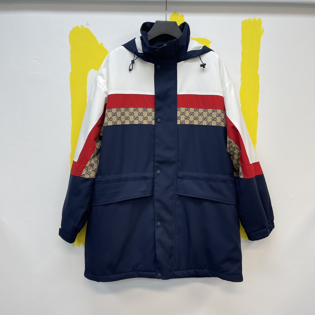 GUCCi Supercoat Long cotton-padded Jacket (padded jacket)