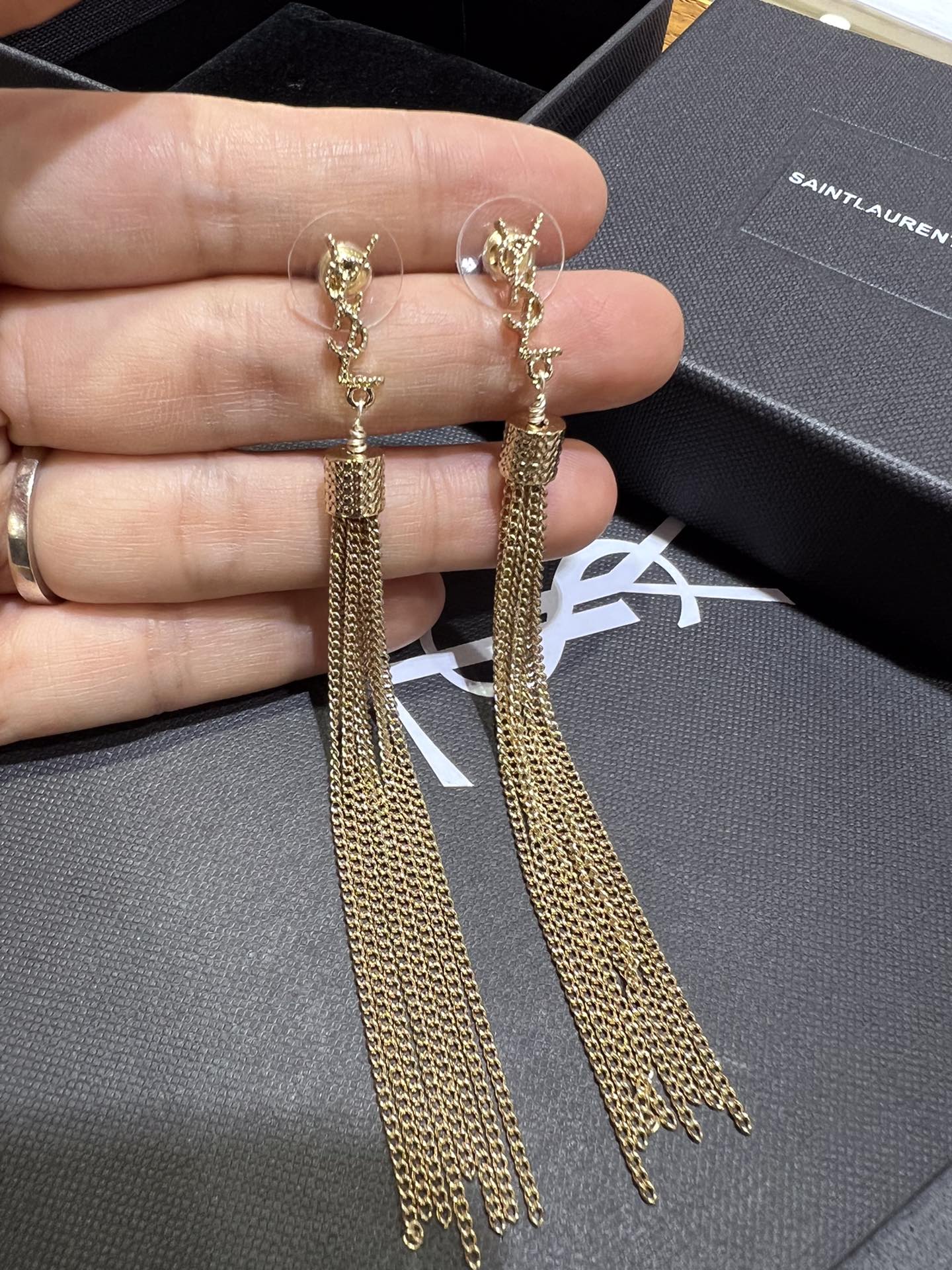 Saint laurent tassel earrings