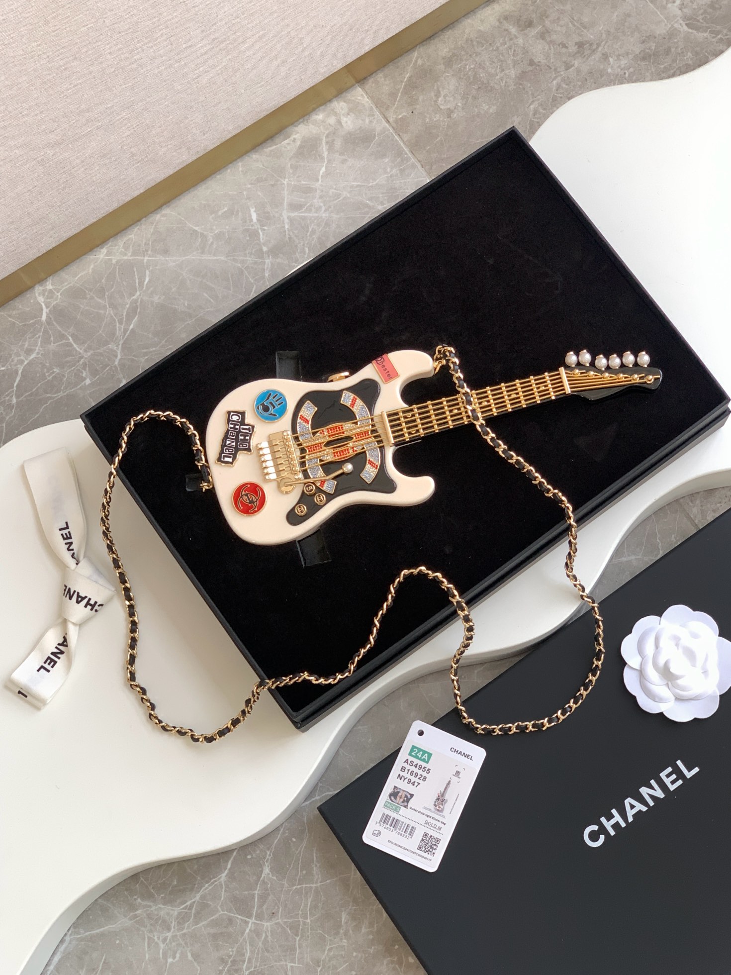 Chanel Collector's Series Guitar Box Clutch