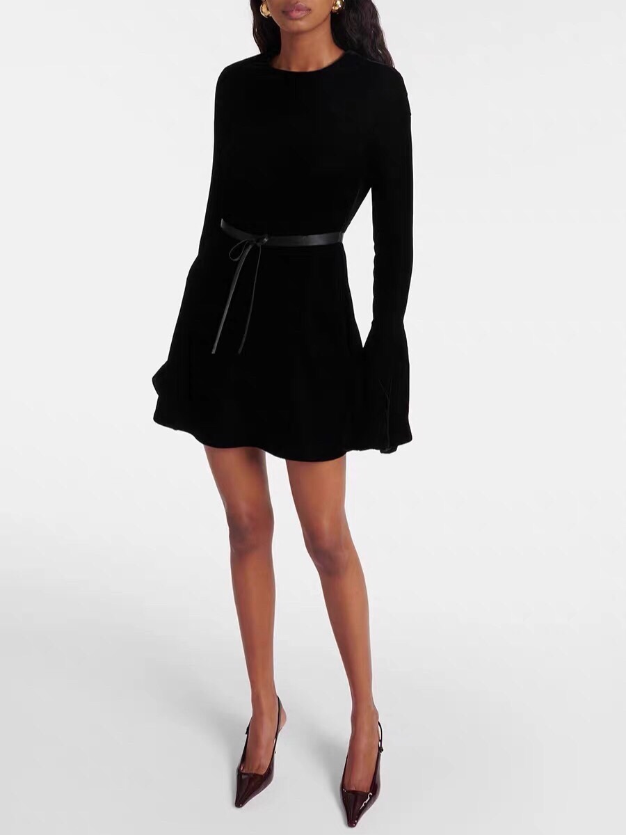 Saint Laurent Velvet Backless Dress