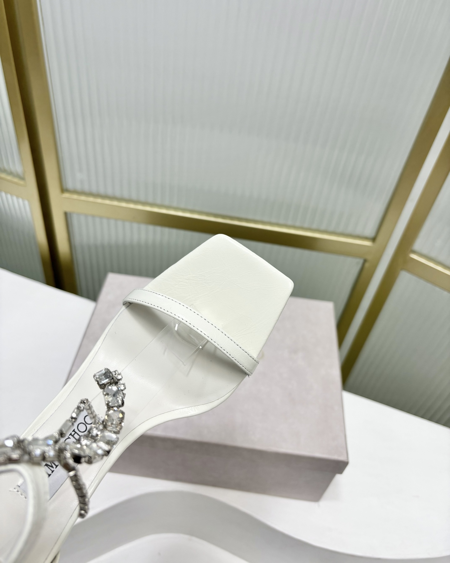 Jimmy Choo JC25 Crystal Fringe Heeled Sandals