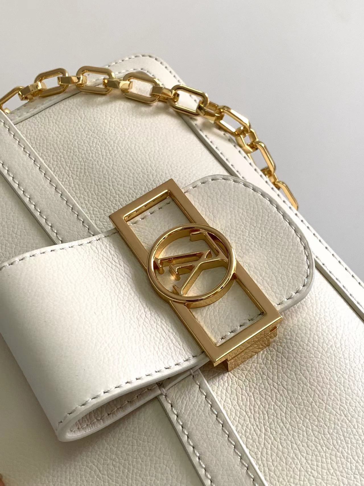 Louis Vuitton M25050 Dauphine Soft MM White