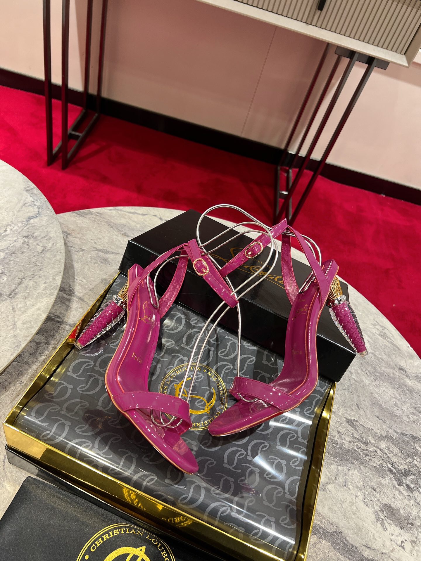 Christian Louboutin “Queen’s Scepter” Heeled Sandals