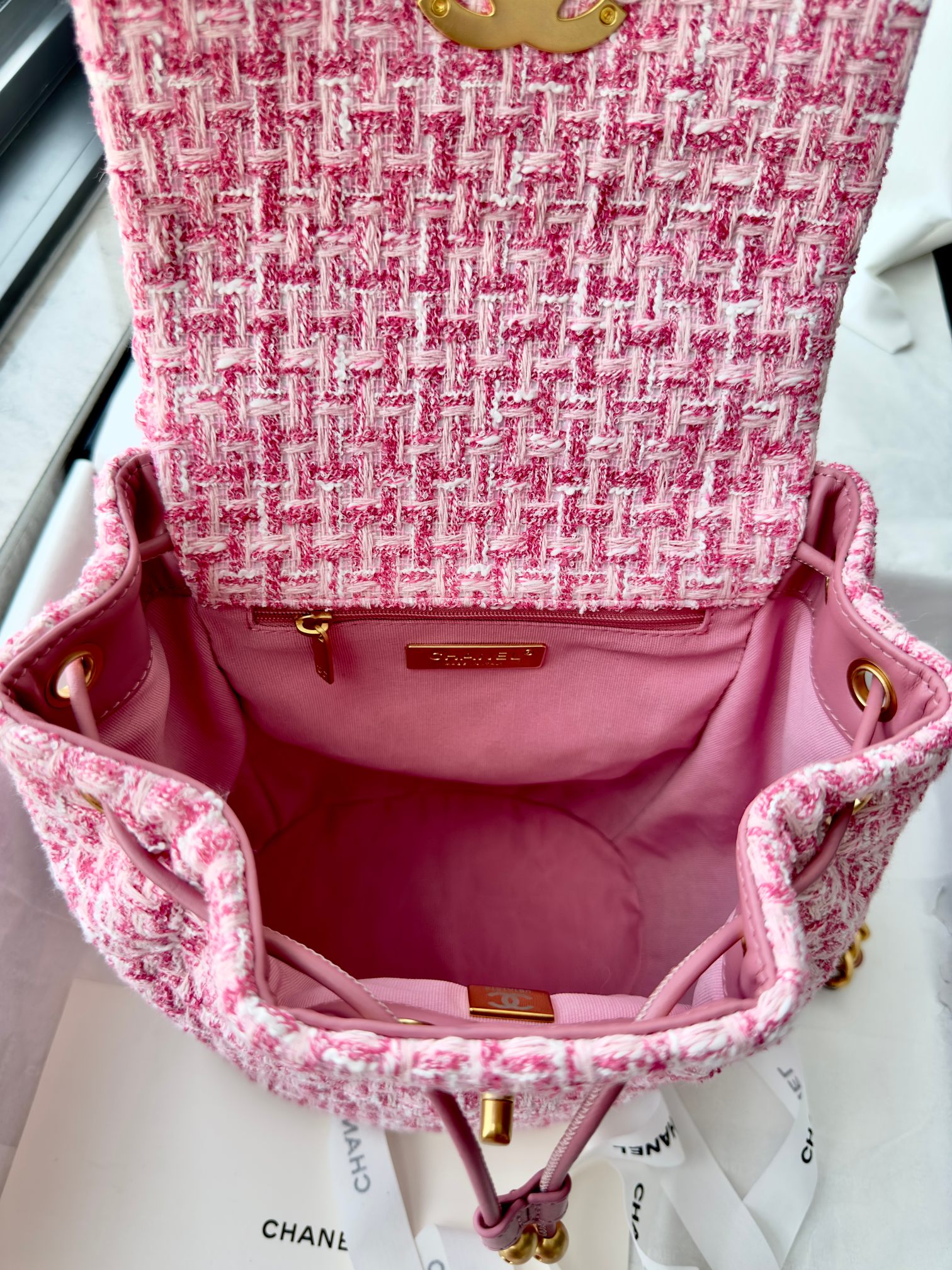 24C19bag Woolen backpack