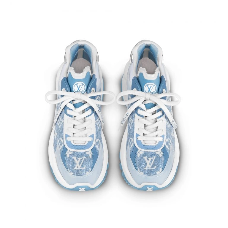 Louis Vuitton LV Run 55 Sneaker Monogram denim Blue 1AB39N