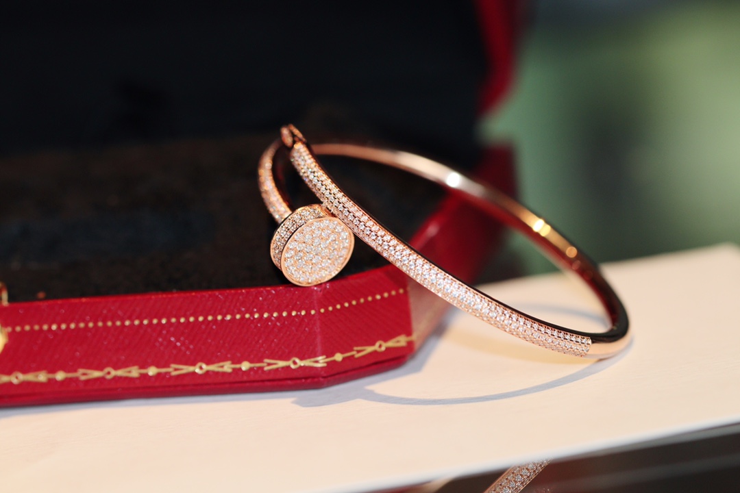 Cartier Juste un Clou Half-Pavé Nail Bracelet