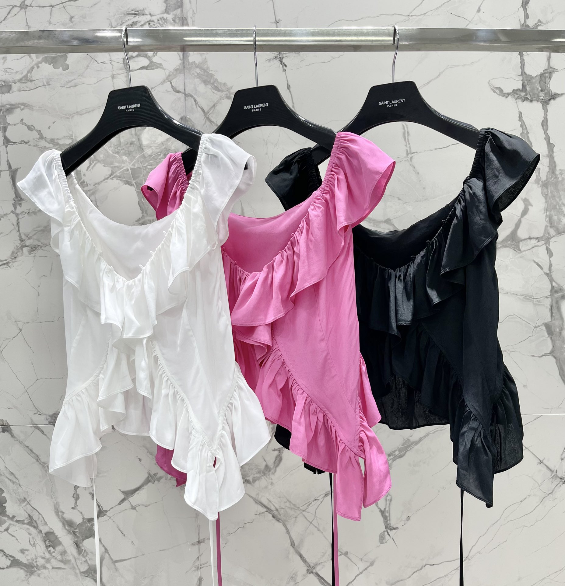 SAINT LAUREN Women's Ruffled Blouse