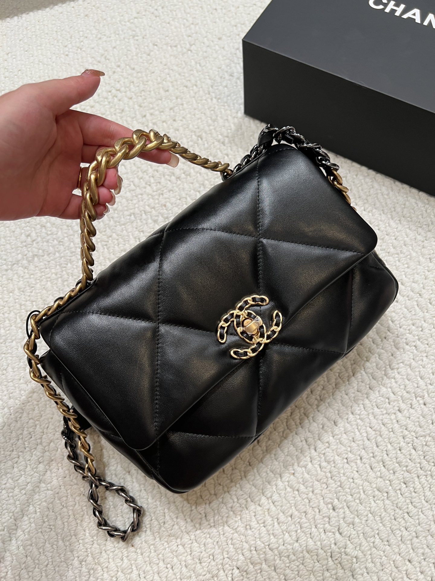 High quality sheepskin bag