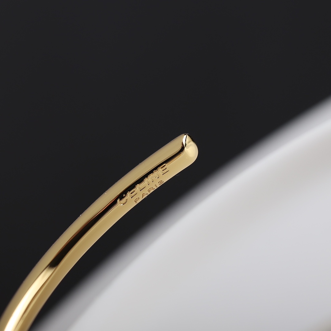 C*eline Arc de Triomphe open bracelet