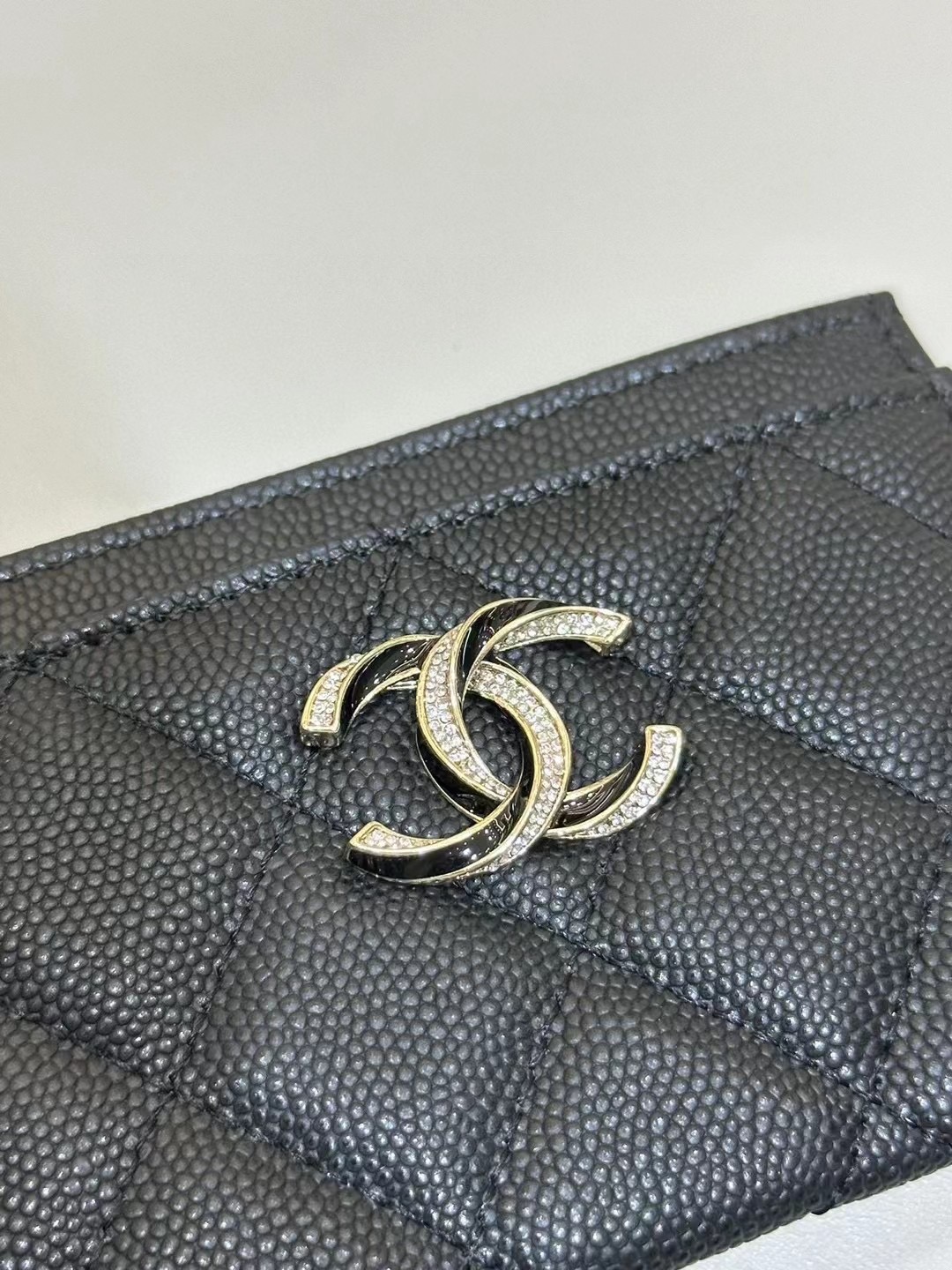 Chanel 23S new ultra-thin card case-black