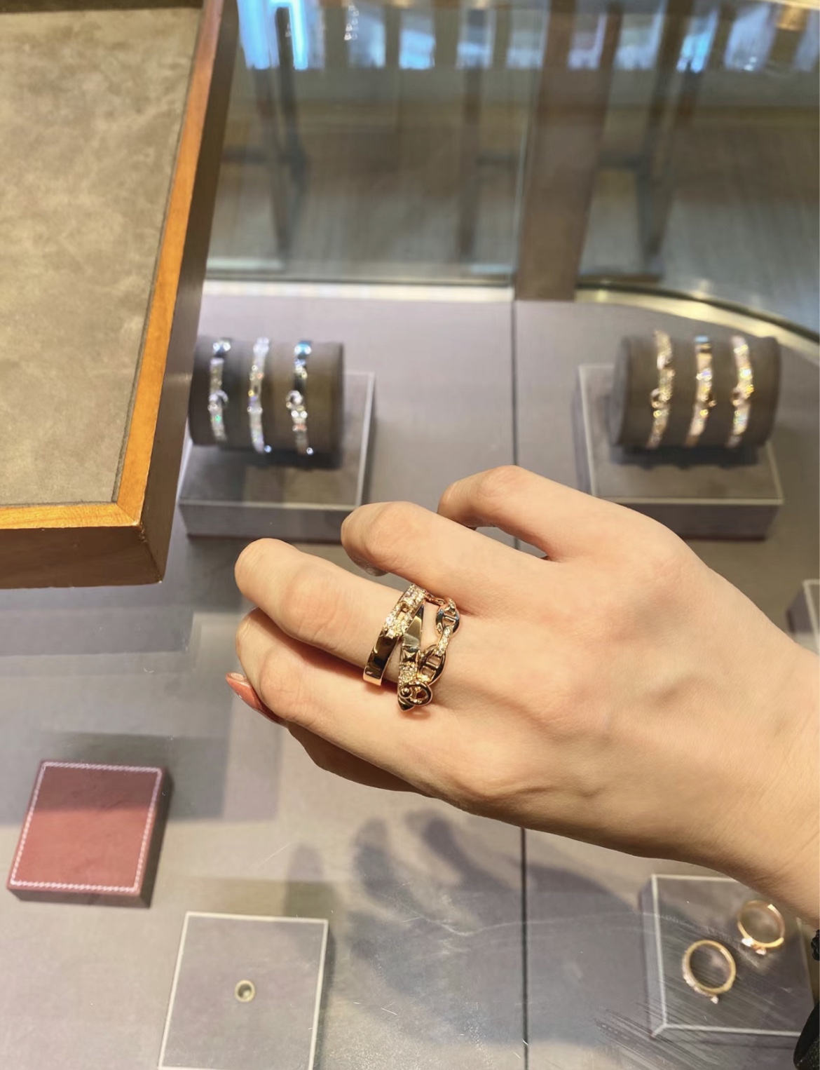 Hermès Rose Gold 3-in-1 Ring