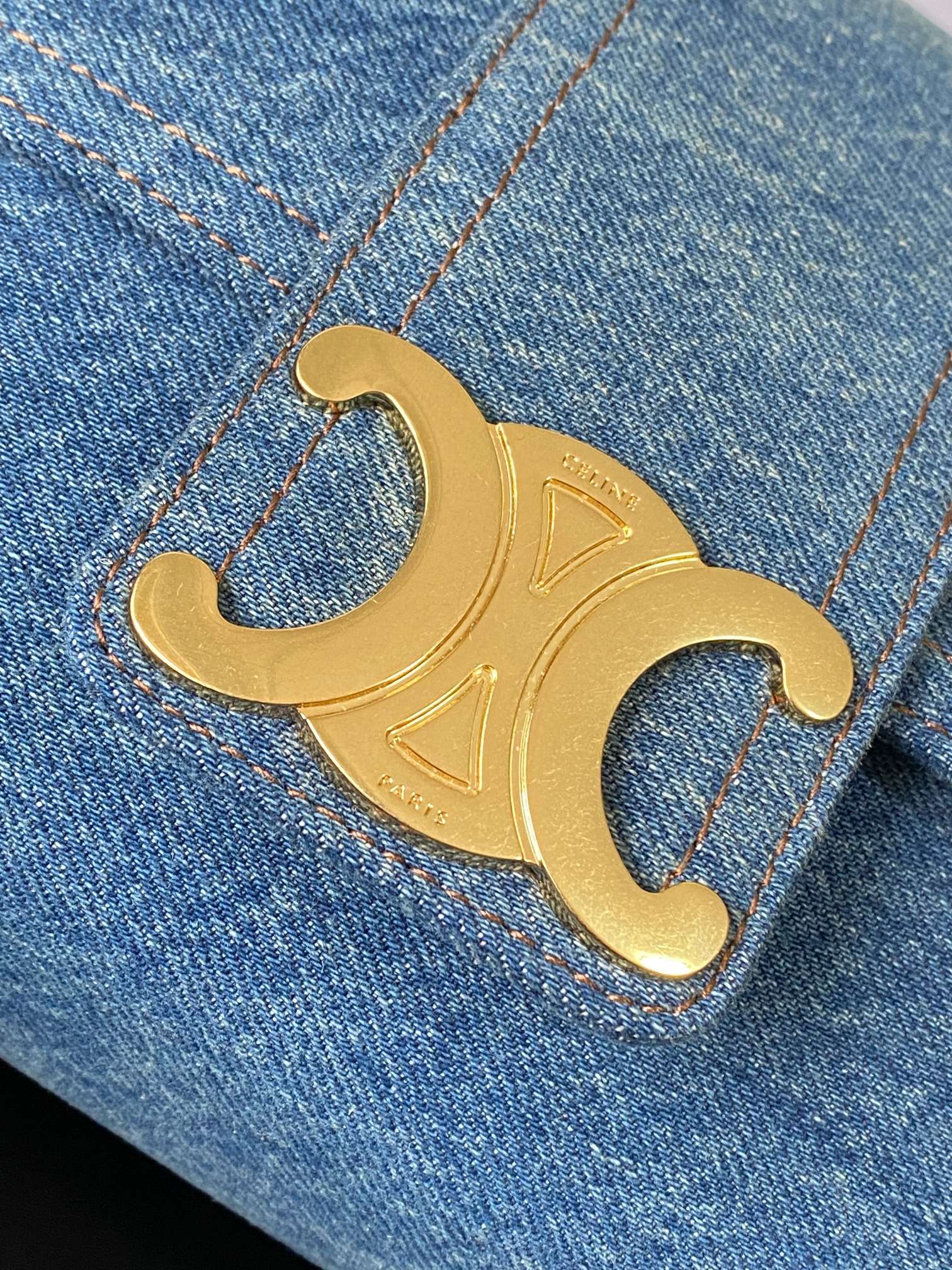 CELINE TEEN VICTOIRE DENIM BAG