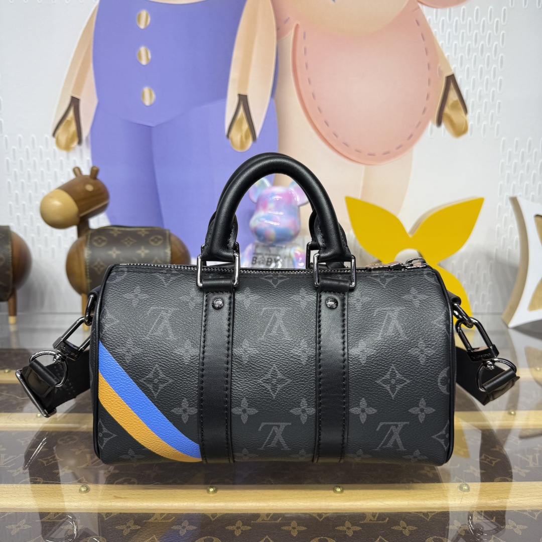 Louis Vuitton Keepall Bandoulière 25 – M01942 Monogram Ink Edition 🖤