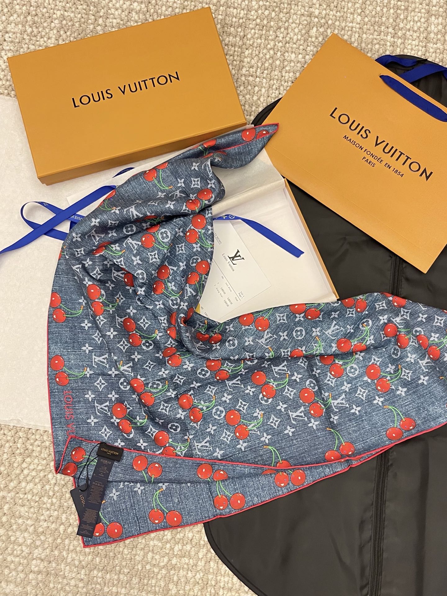 M94966 New LV x TM Monogram Cerise Square 90