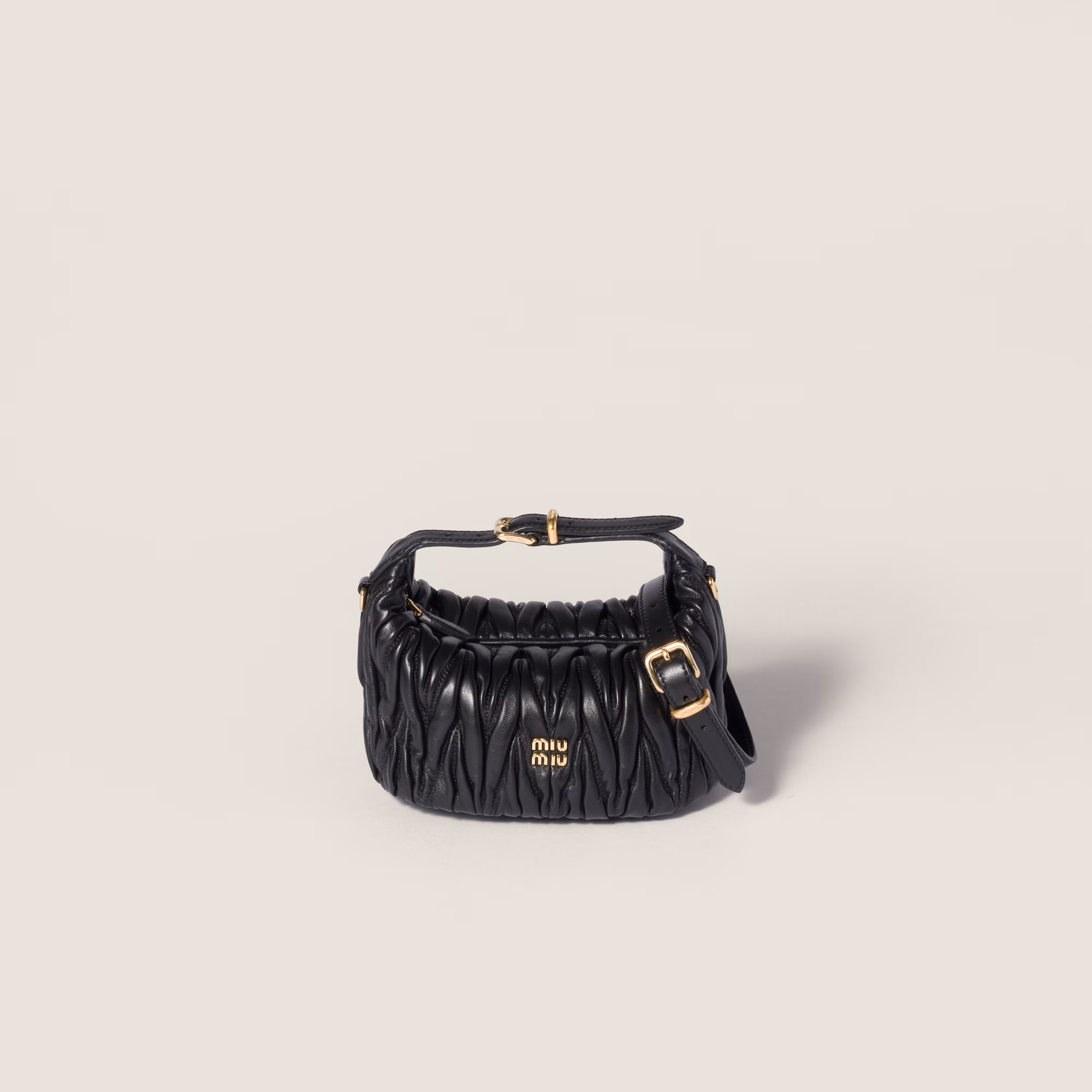 MIUMIU Matelassé nappa leather pouch