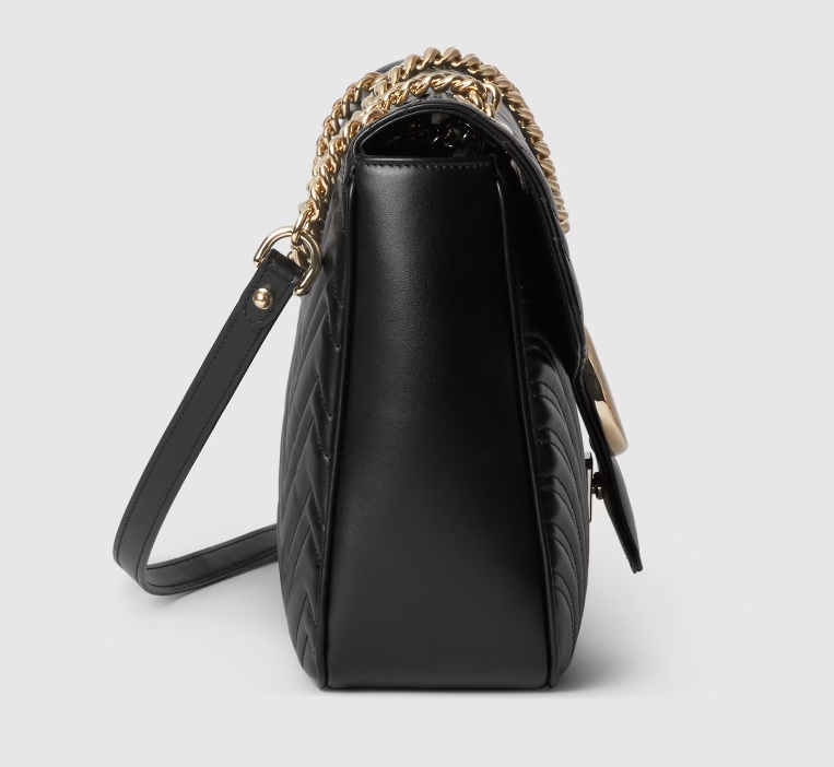 GG MARMONT LARGE SHOULDER BAG-Black-788371