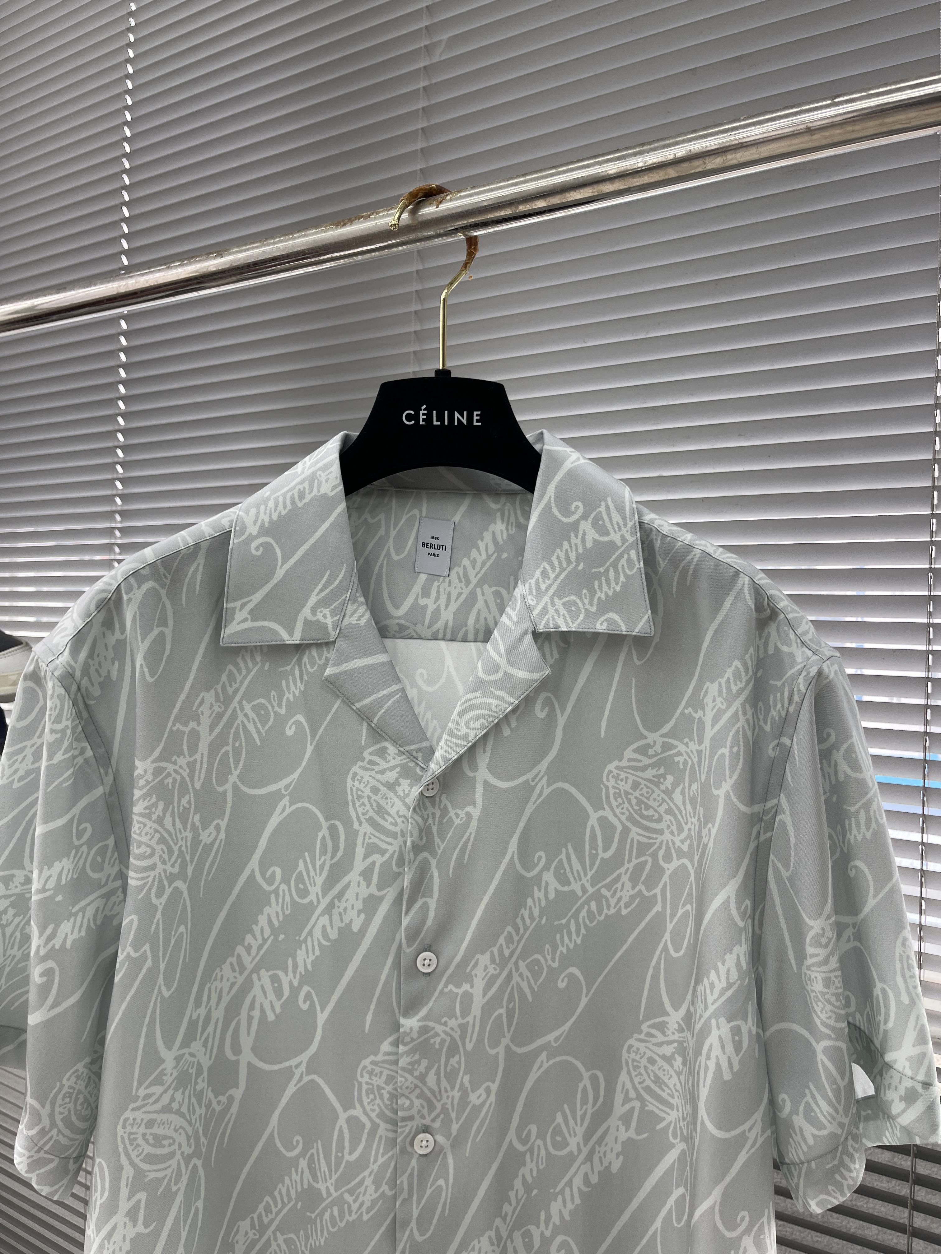 BERLUTI Marbeuf Scritto Short Sleeved Shirt