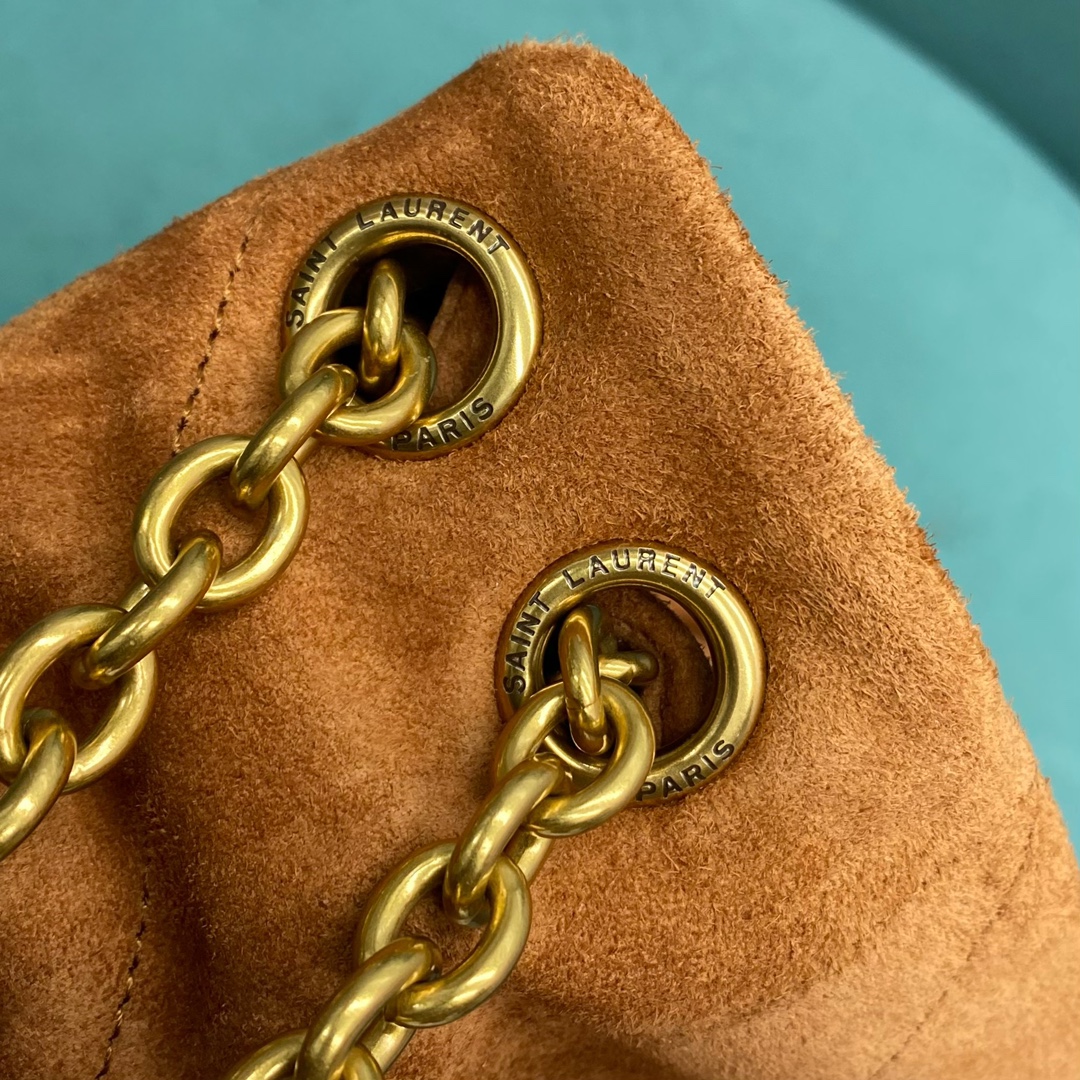 YSL-JAMIE 4.3 suede handbag-caramel brown