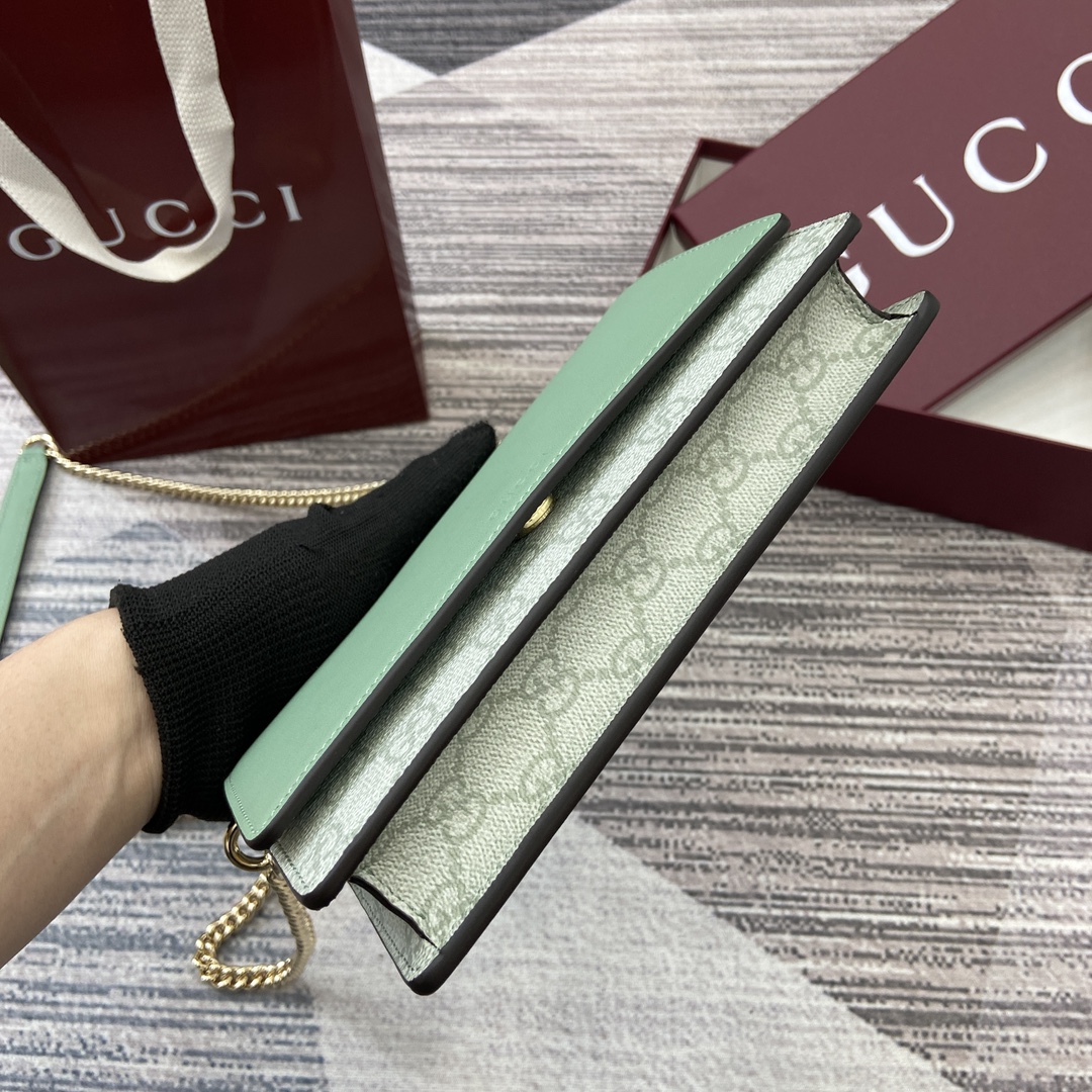 Gucci GG Emblem Chain Wallet