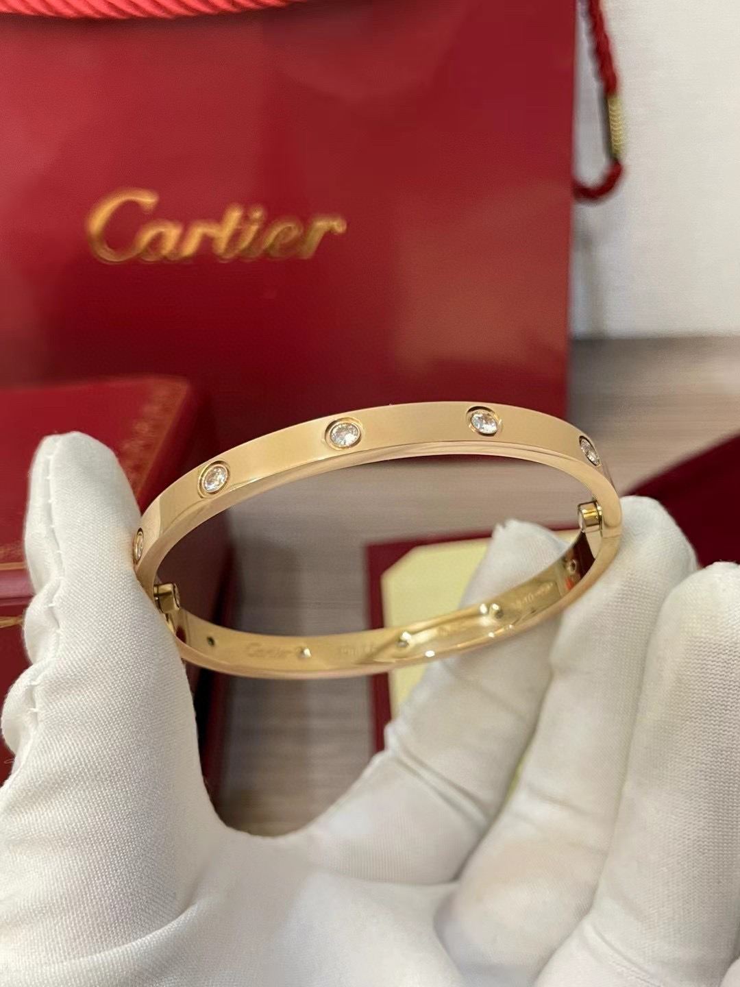 Cartier 10-Diamond Bracelet