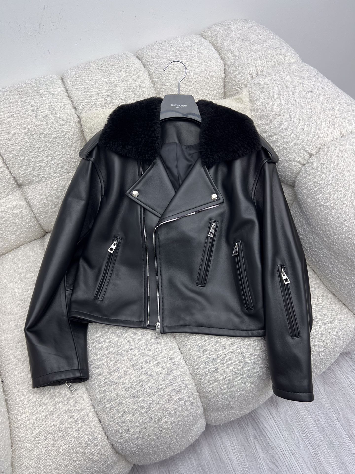 LOEWE Biker jacket in nappa lambskin