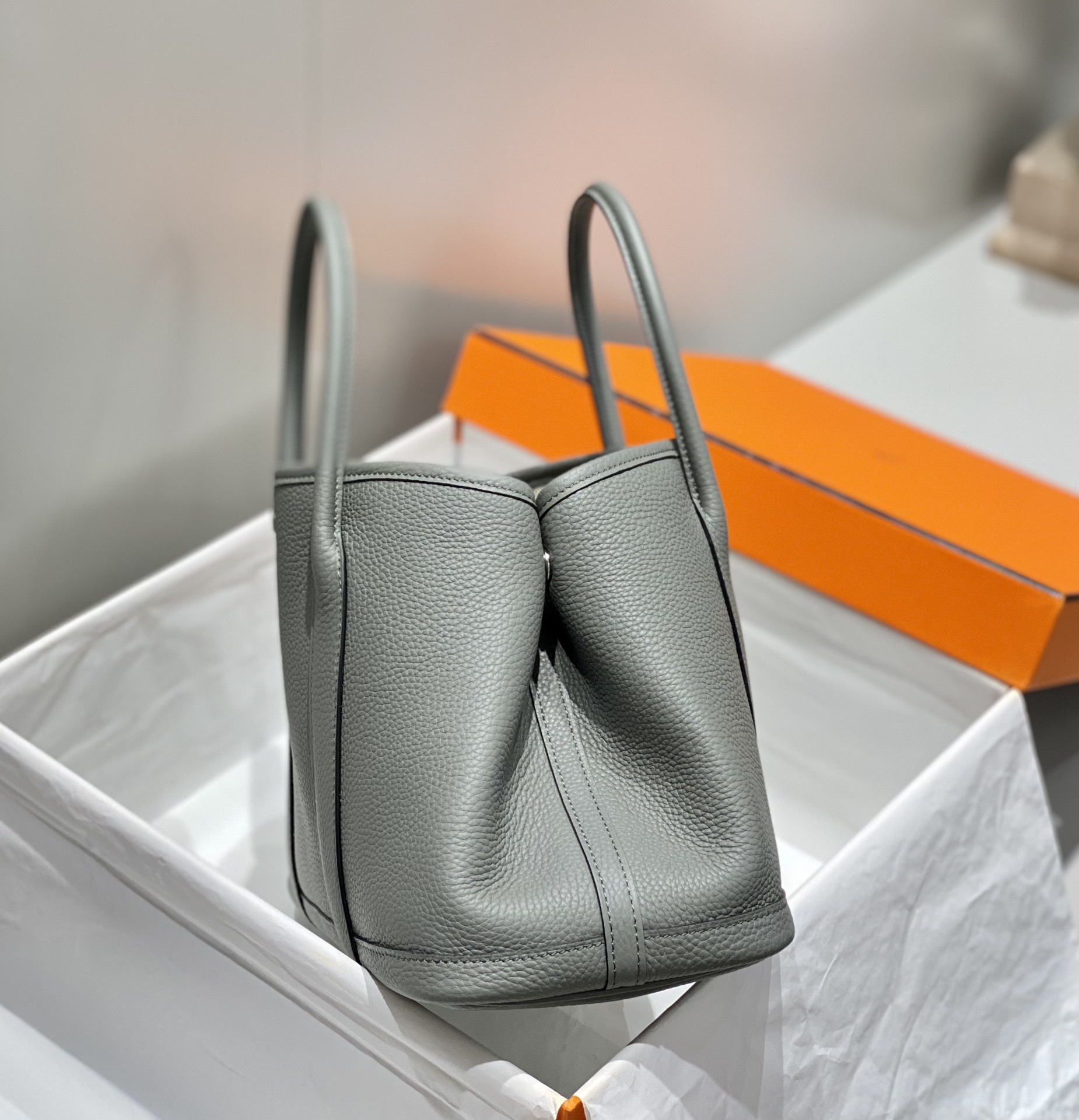 Hermès-Garden Party Cumulonimbus Grey