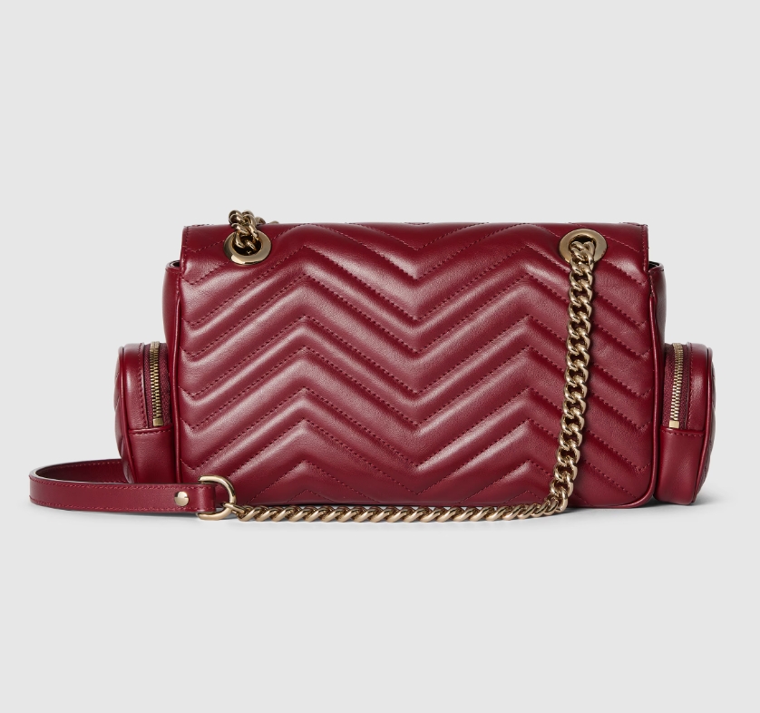 GG MARMONT SMALL MULTI-POCKET BAG-Red-795228