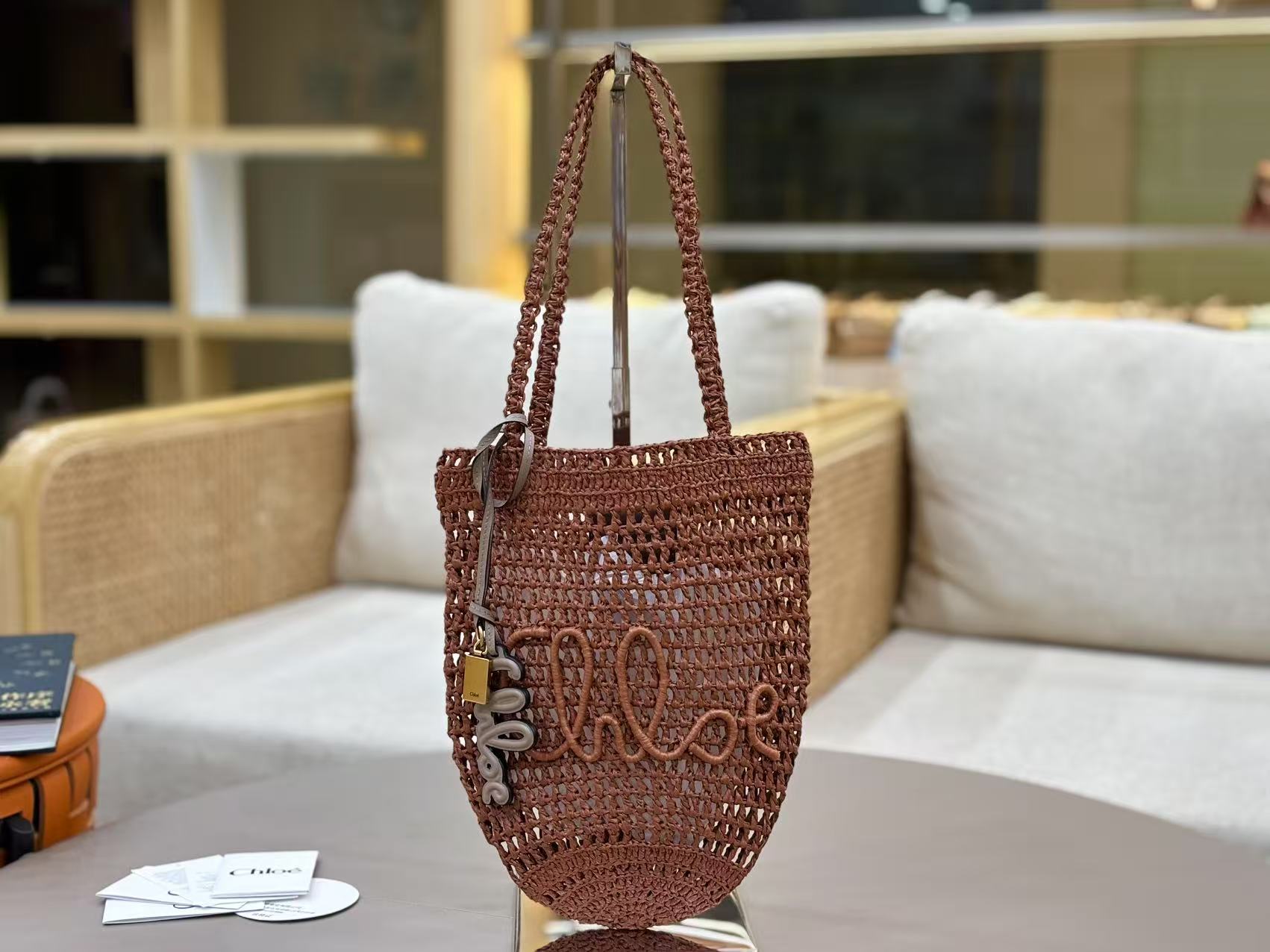 Chloé crochet-detail tote bag