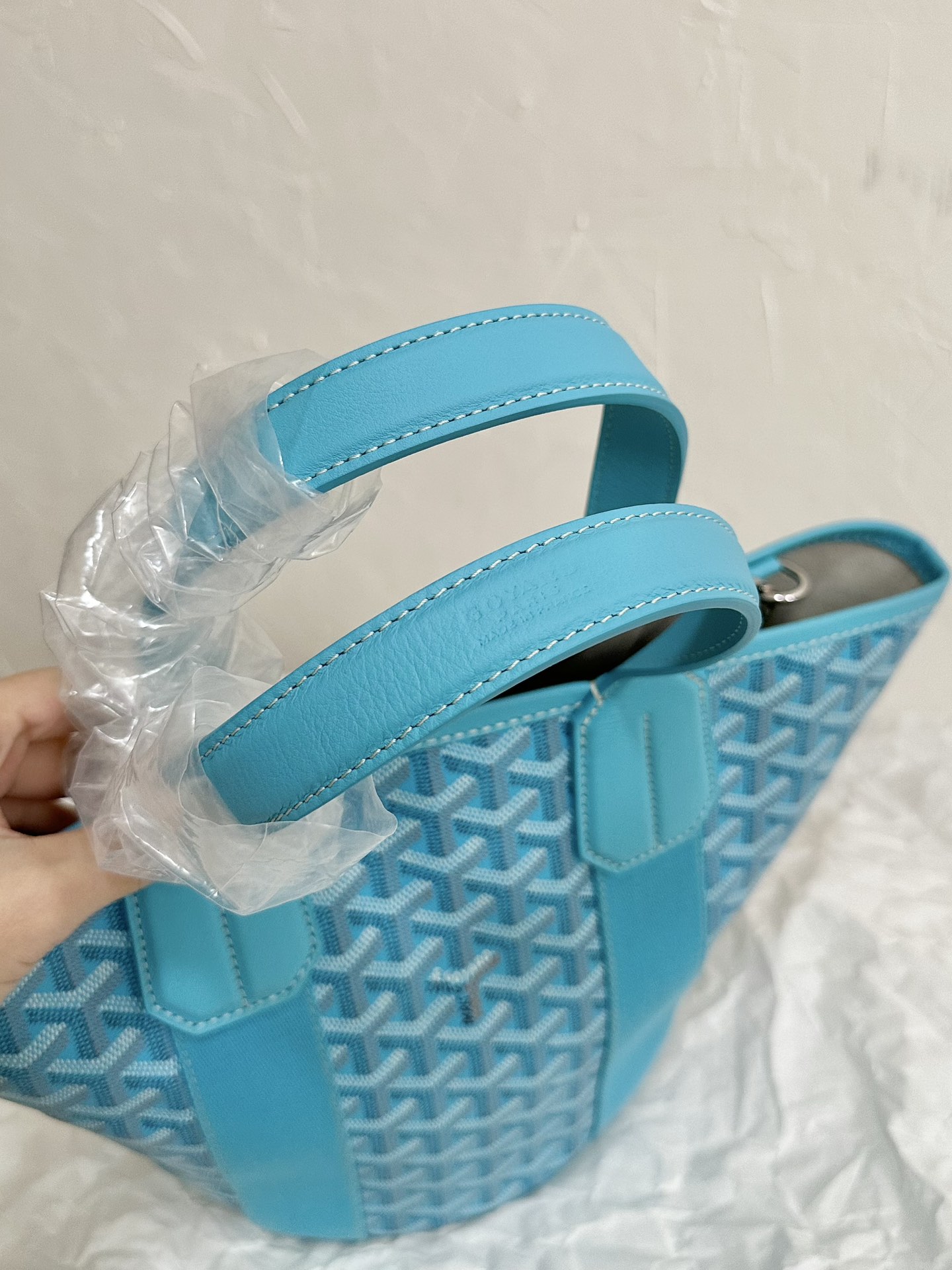 Goyard Beach Basket Tote in Turquoise Green