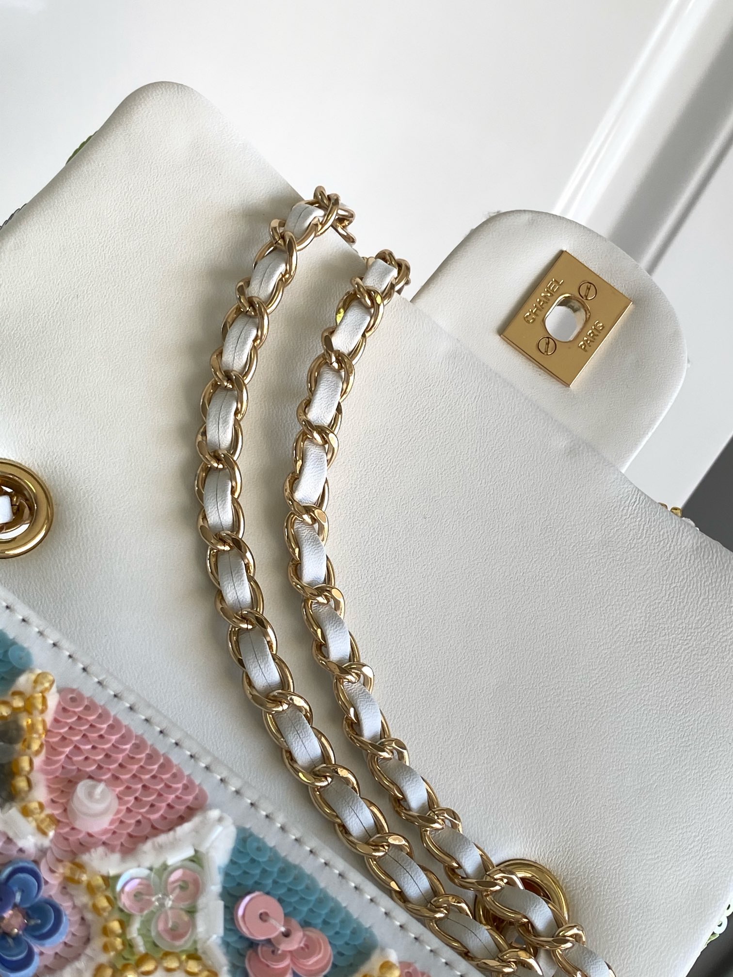 chanel beaded embroidery bag