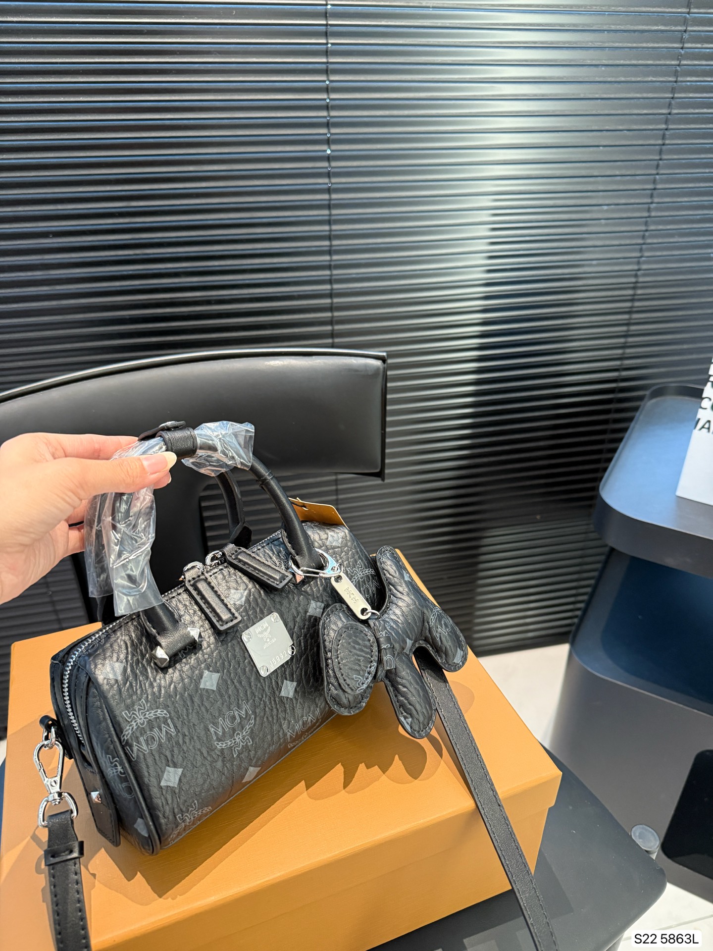 MCM Boston Bag in Visetos