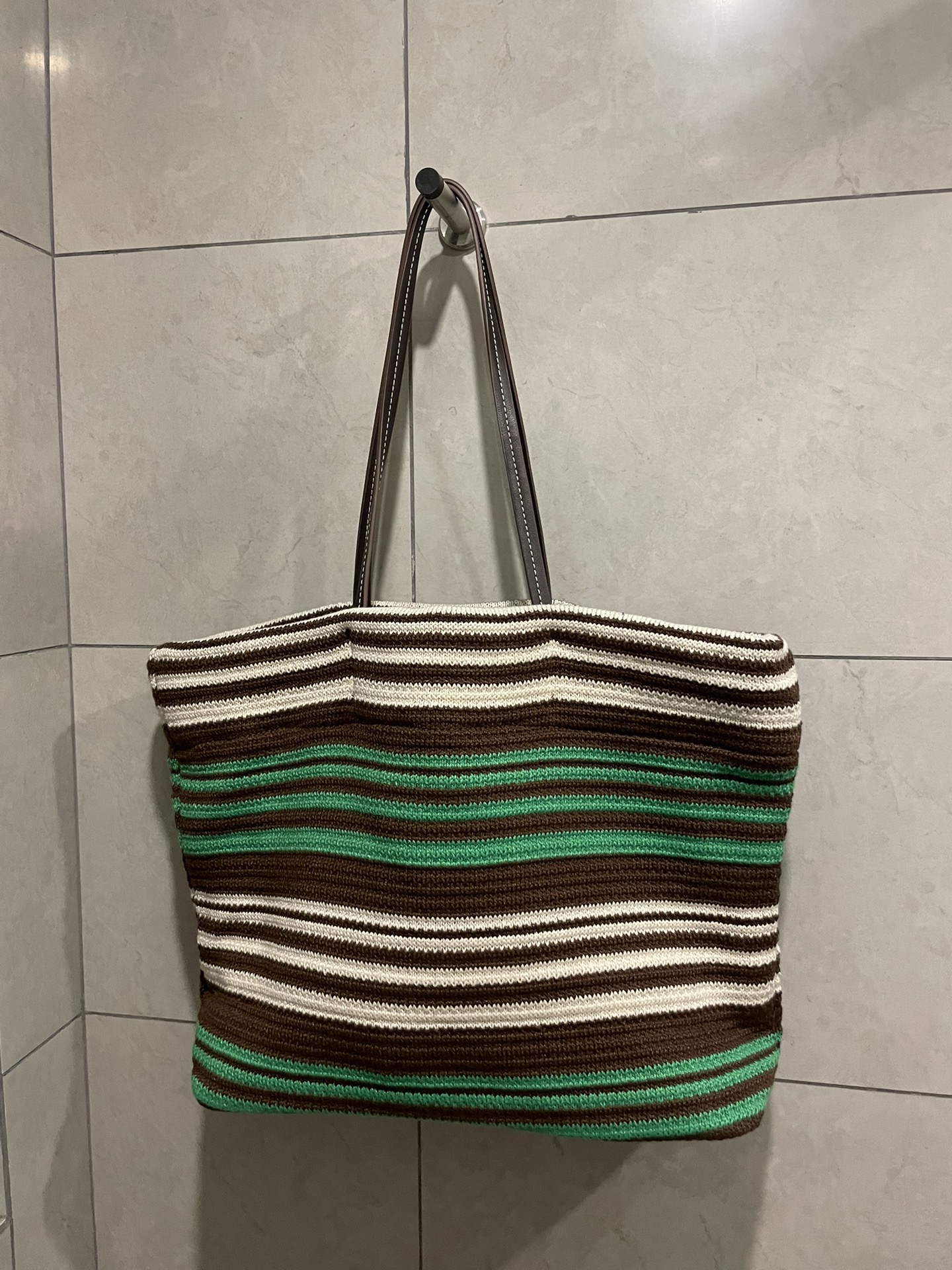 Miu Miu-Raffia woven tote bag