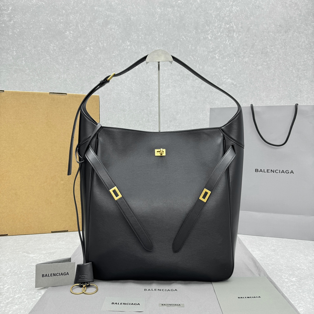 Balenciaga-Bel Air Small Hobo Bag in Black
