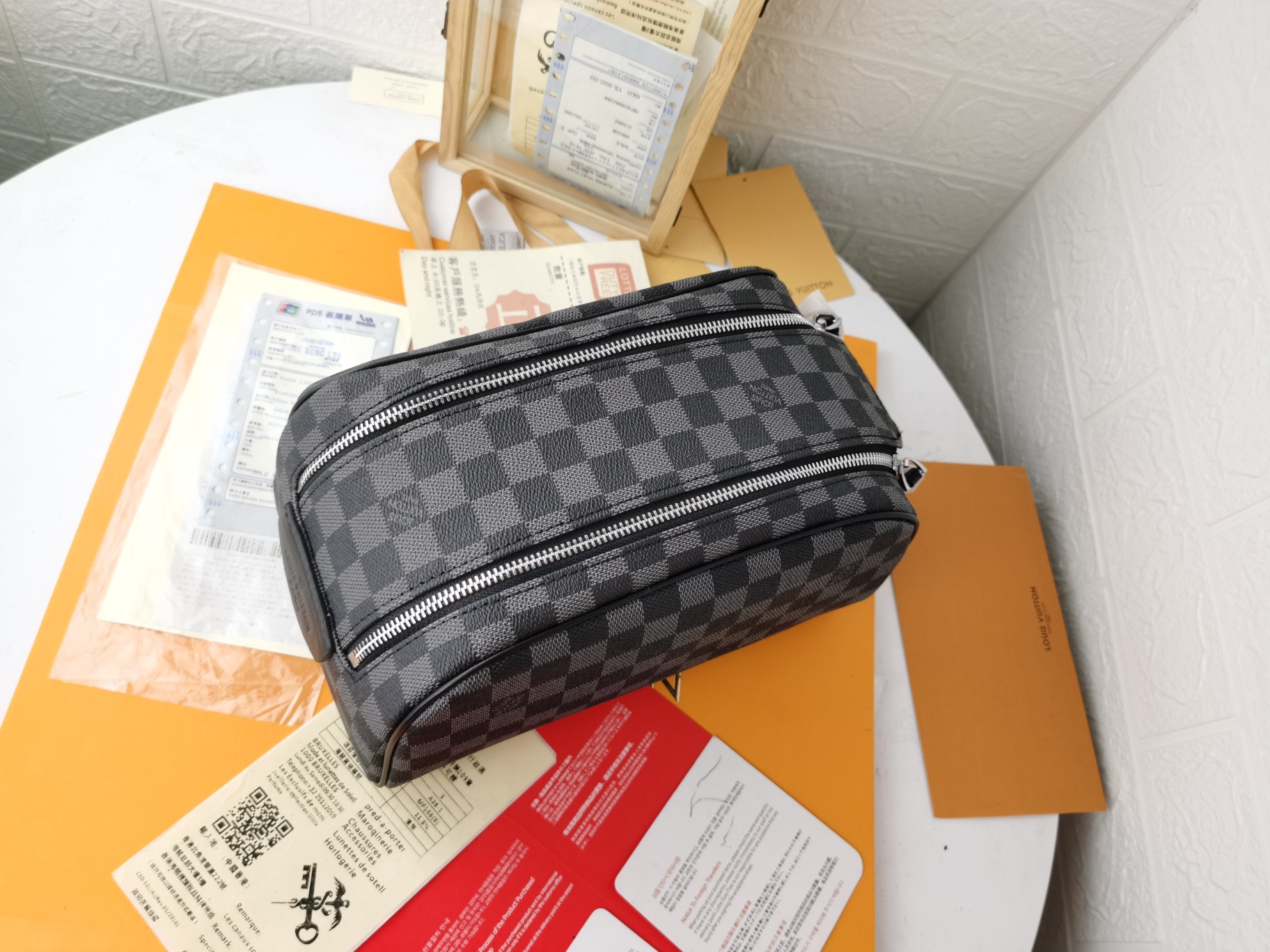 LOUIS VUITTON N40127 Dopp Kit Toilet Pouch