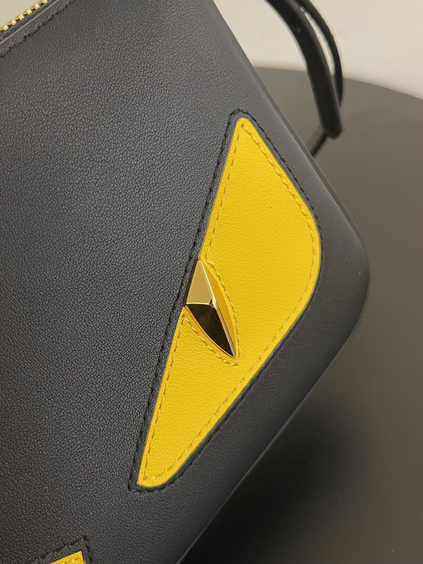 New Baguette Pouch Lunar New Year black leather pouch