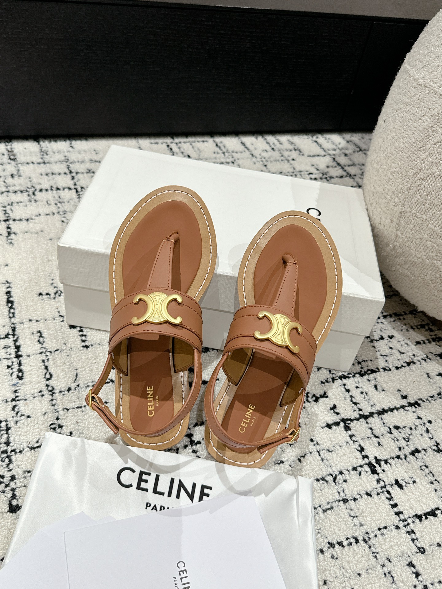 Celine Triomphe Sandals
