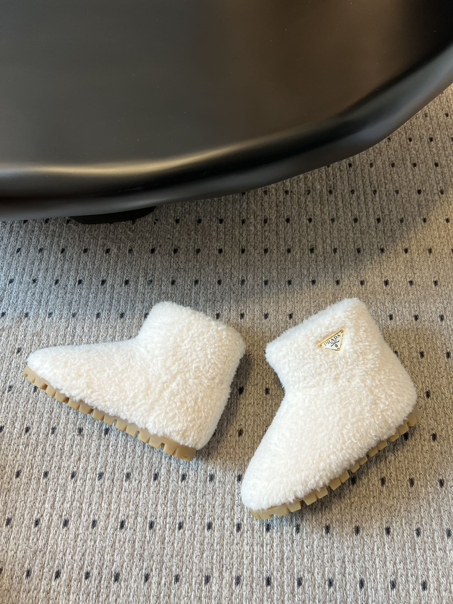 Prada autumn/Winter teddy snow boots