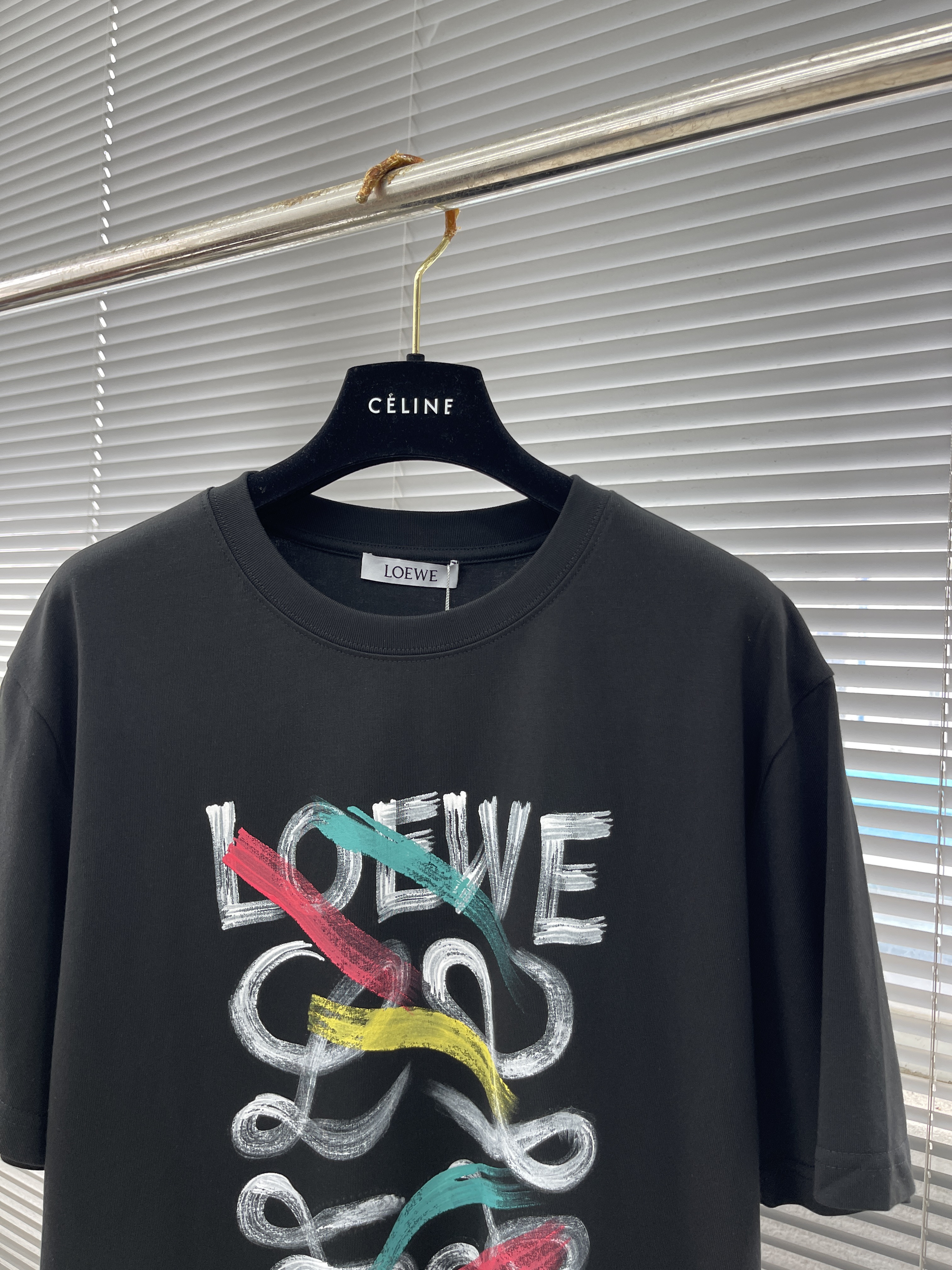 LOEWE 2025 SS Summer New Hand-Painted T-Shirt