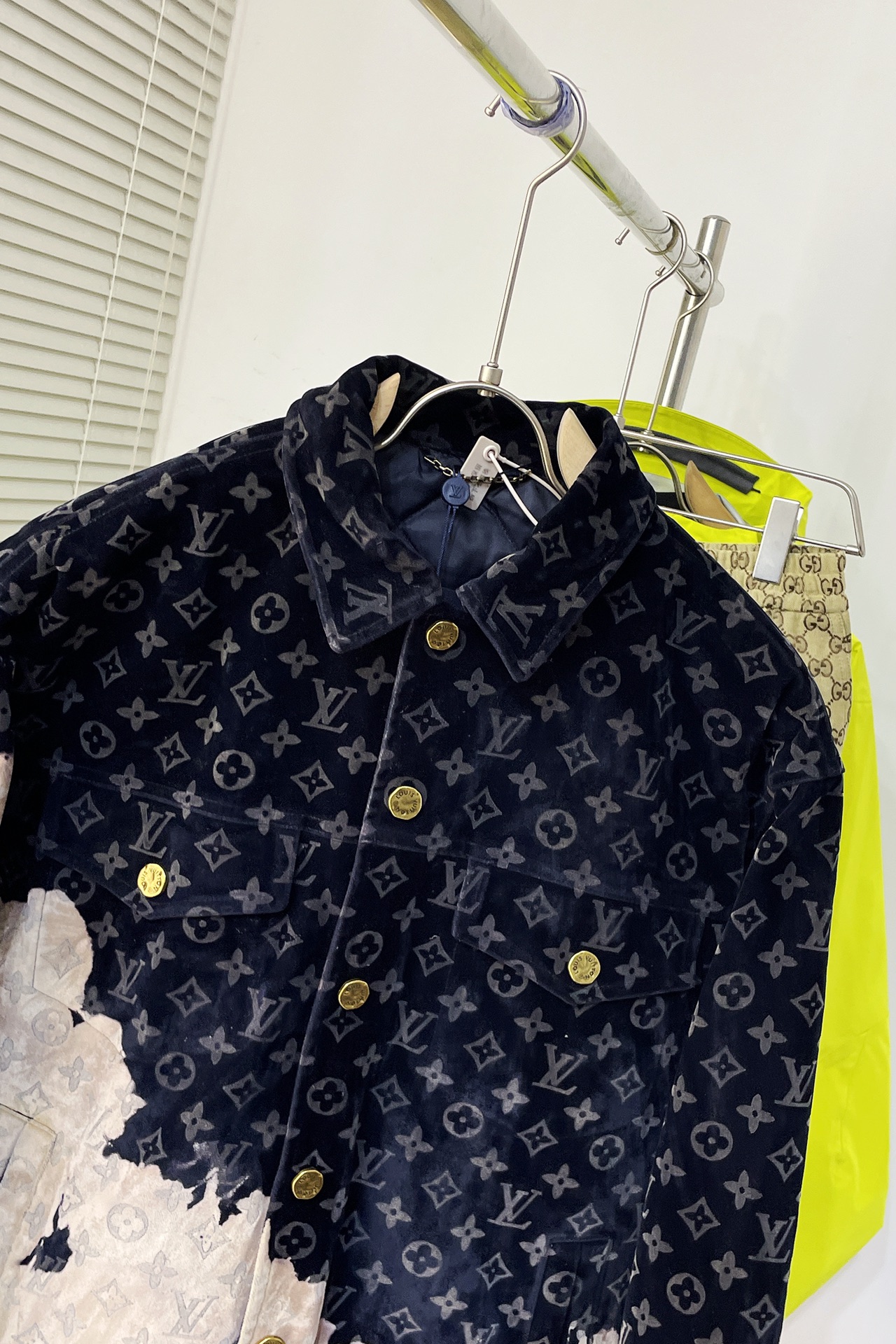 Louis Vuitton New Bleached Flame Denim Jacket