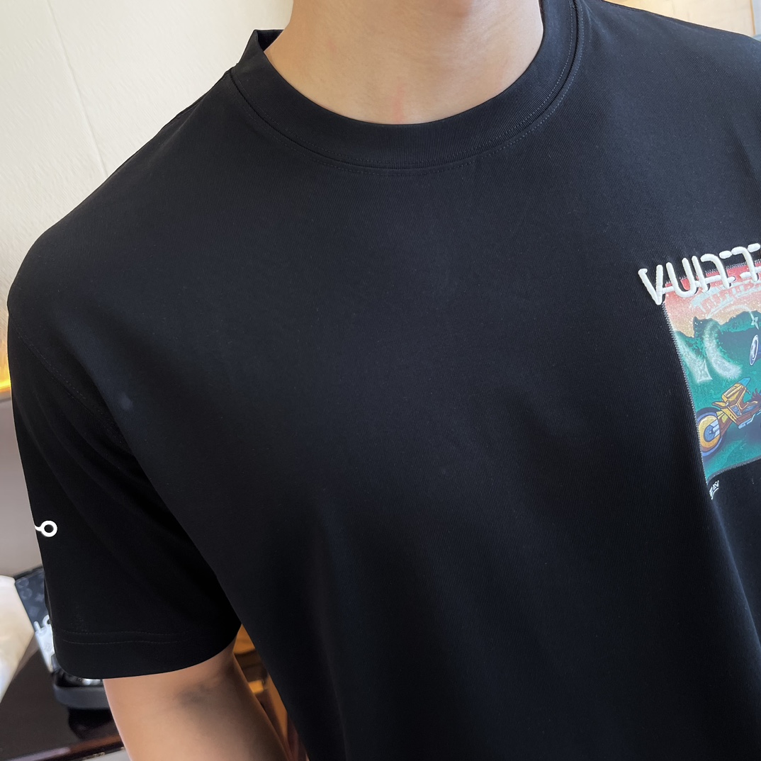 LV 2025SS Spring/Summer Trending Relaxed Fit T-Shirt