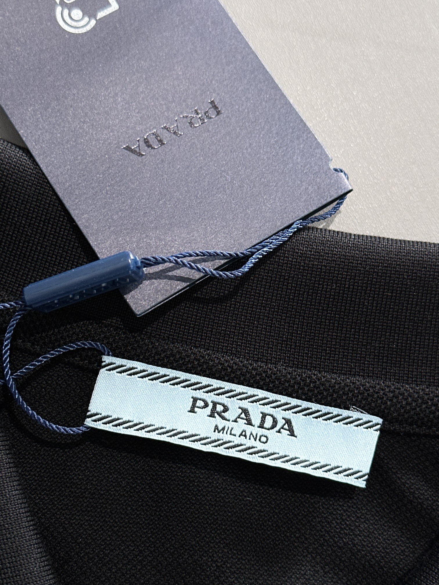 PRADA 25SS New Season Piqué Cotton Polo Shirt