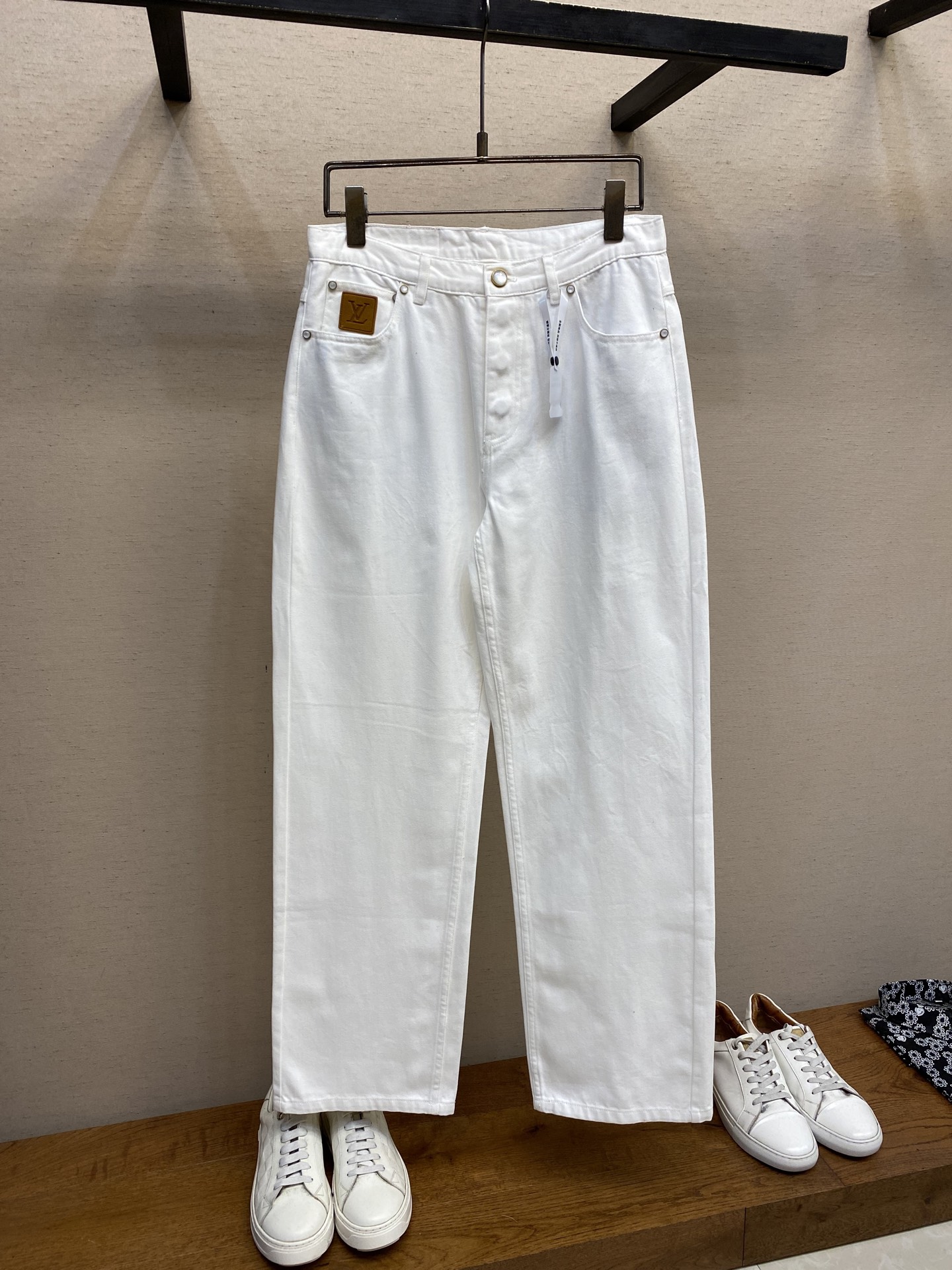 LV Embroidered Skate Jeans