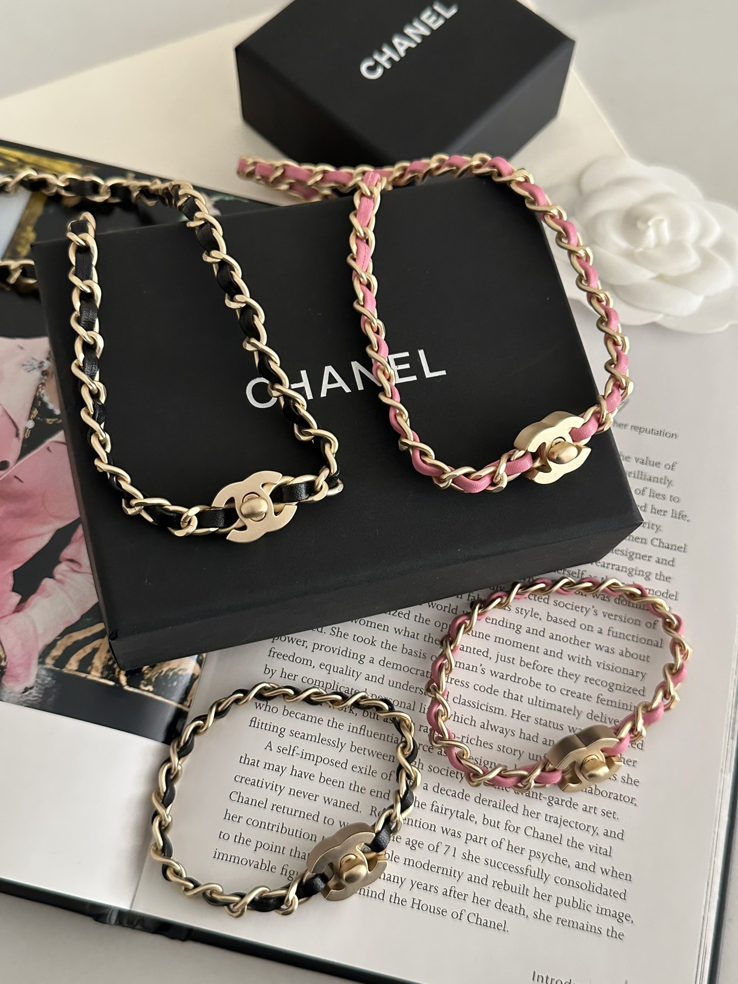 CHANEL-Necklace+Bracelet