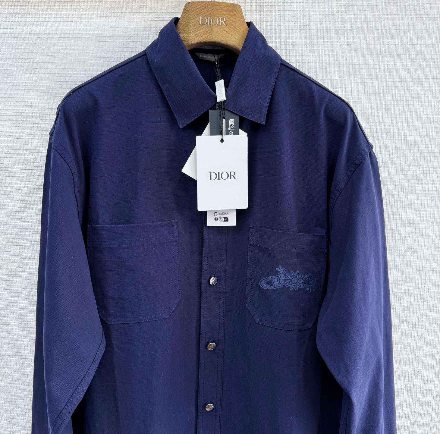 DIOR AND LEWIS HAMILTON Shirt Blue Cotton