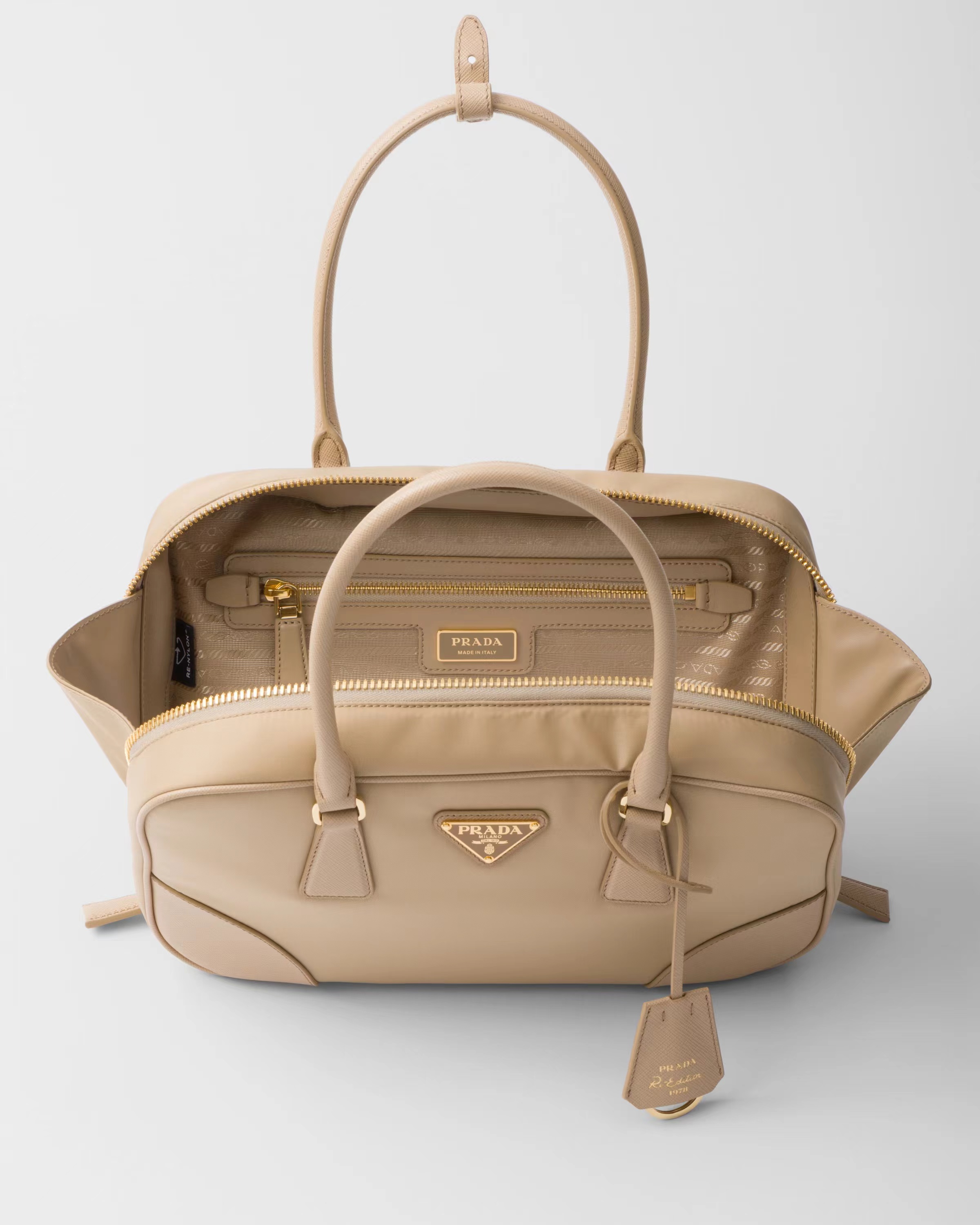 Prada Re-Edition 1978 medium Re-Nylon and Saffiano leather two-handle bag
