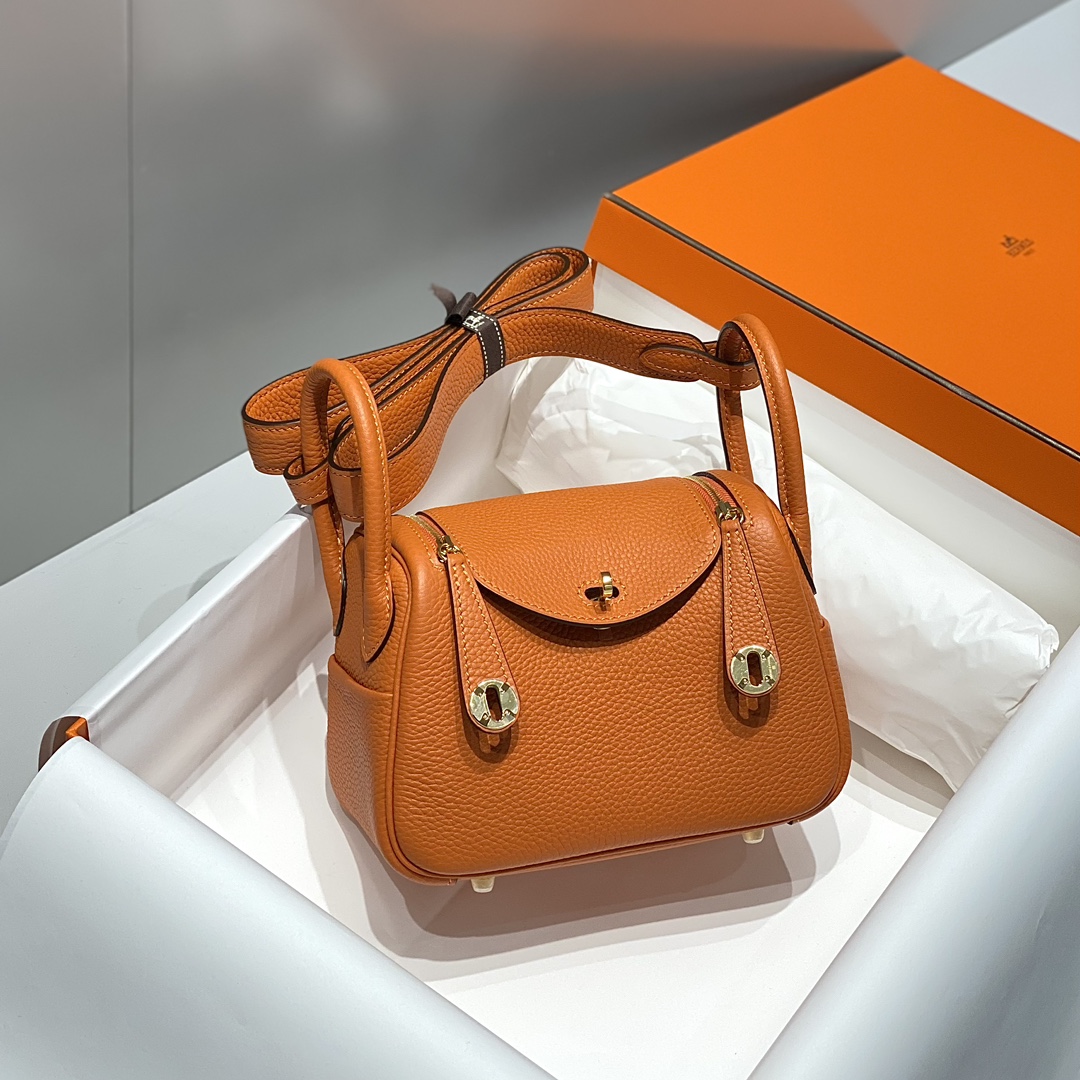 Hermes Mini Lindy-orange