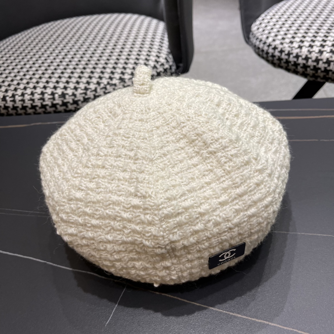 Chanel2024 Chanel Autumn Beret-white
