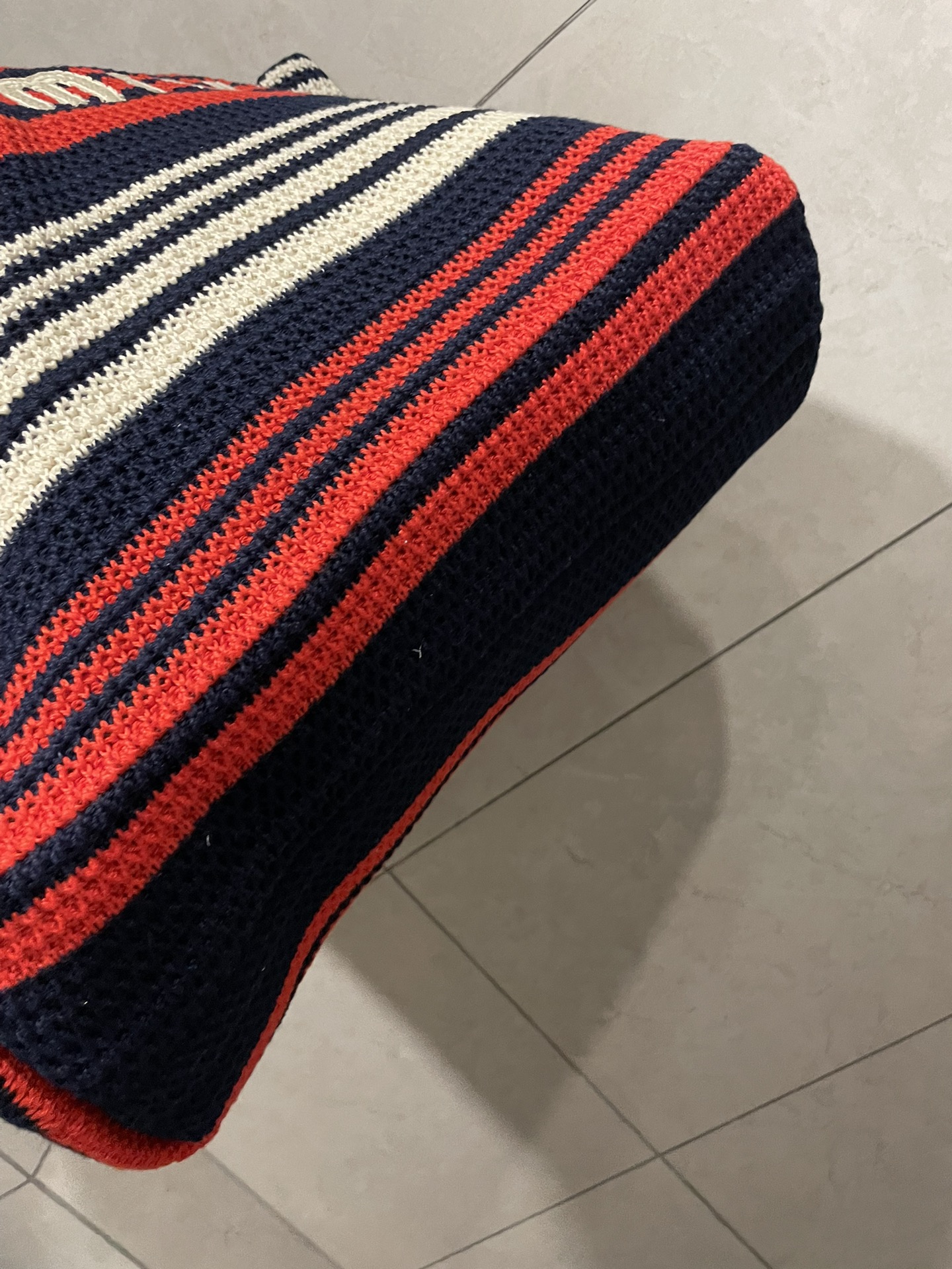 Miu Miu-Raffia woven tote bag